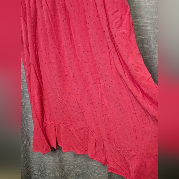 Torrid Pink Midi Sundress V-Neck Short Sleeve - Picture 5 of 11